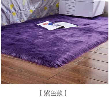 Artificial Wool Fluffy Area Rug