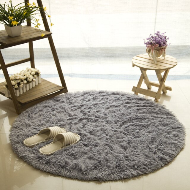 White Faux Fur Carpet for Living Room, Bedroom & Kids' Room