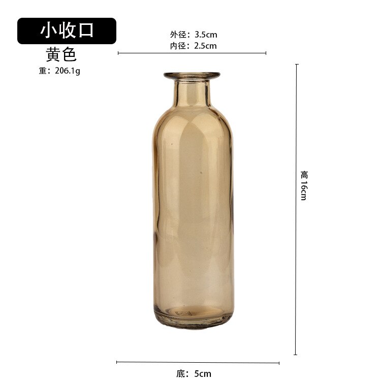Transparent Glass Dill Vase