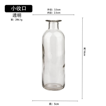 Transparent Glass Dill Vase