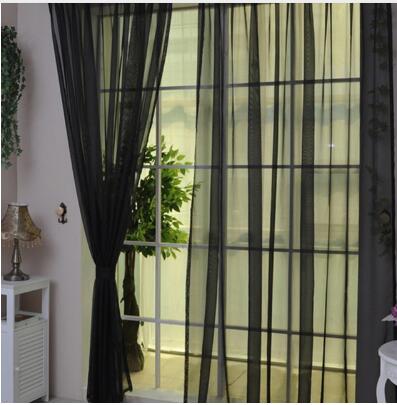 Modern White Tulle Window Curtain