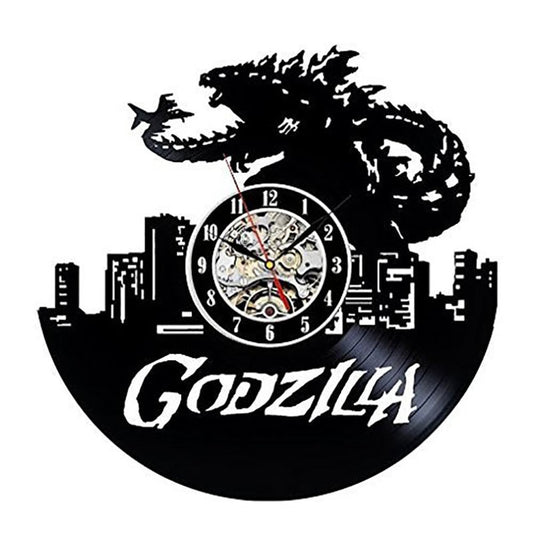 Godzilla Vinyl Wall Clock