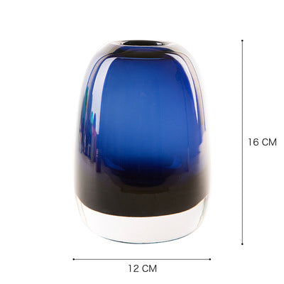 Belgian Light Luxury Glass Vase