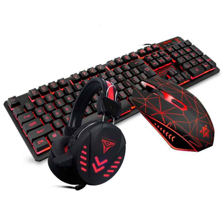 VX7 Waterproof LED Keyboard Mouse Headset Gaming set-Bieg's Products