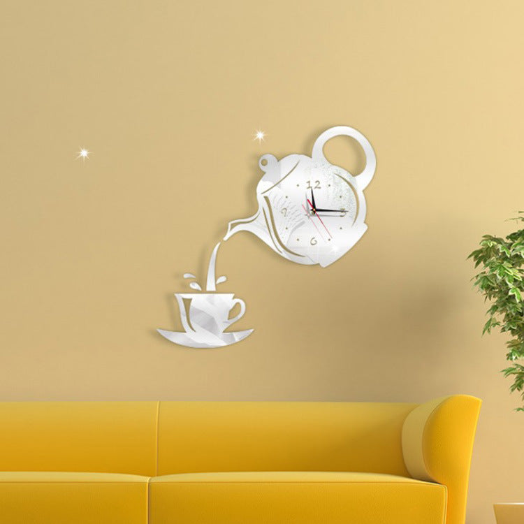 Fashion Teapot Wall Clock