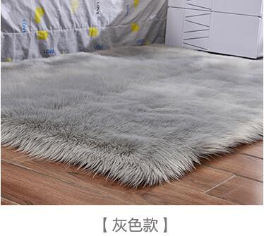 Artificial Wool Fluffy Area Rug