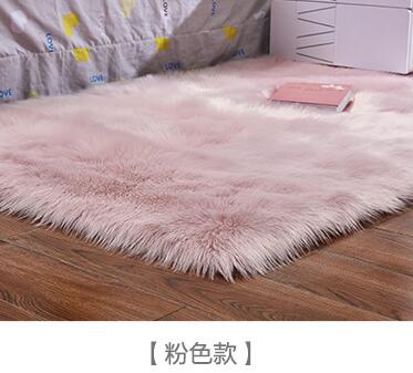 Artificial Wool Fluffy Area Rug