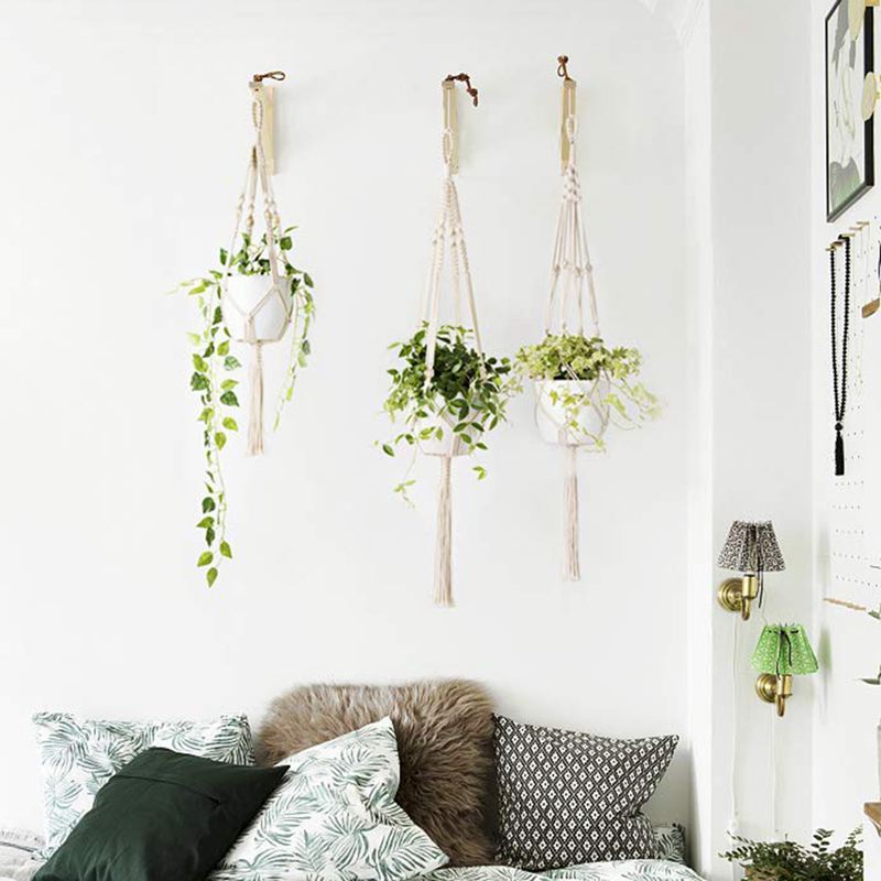 Macrame Plant Hanger Set