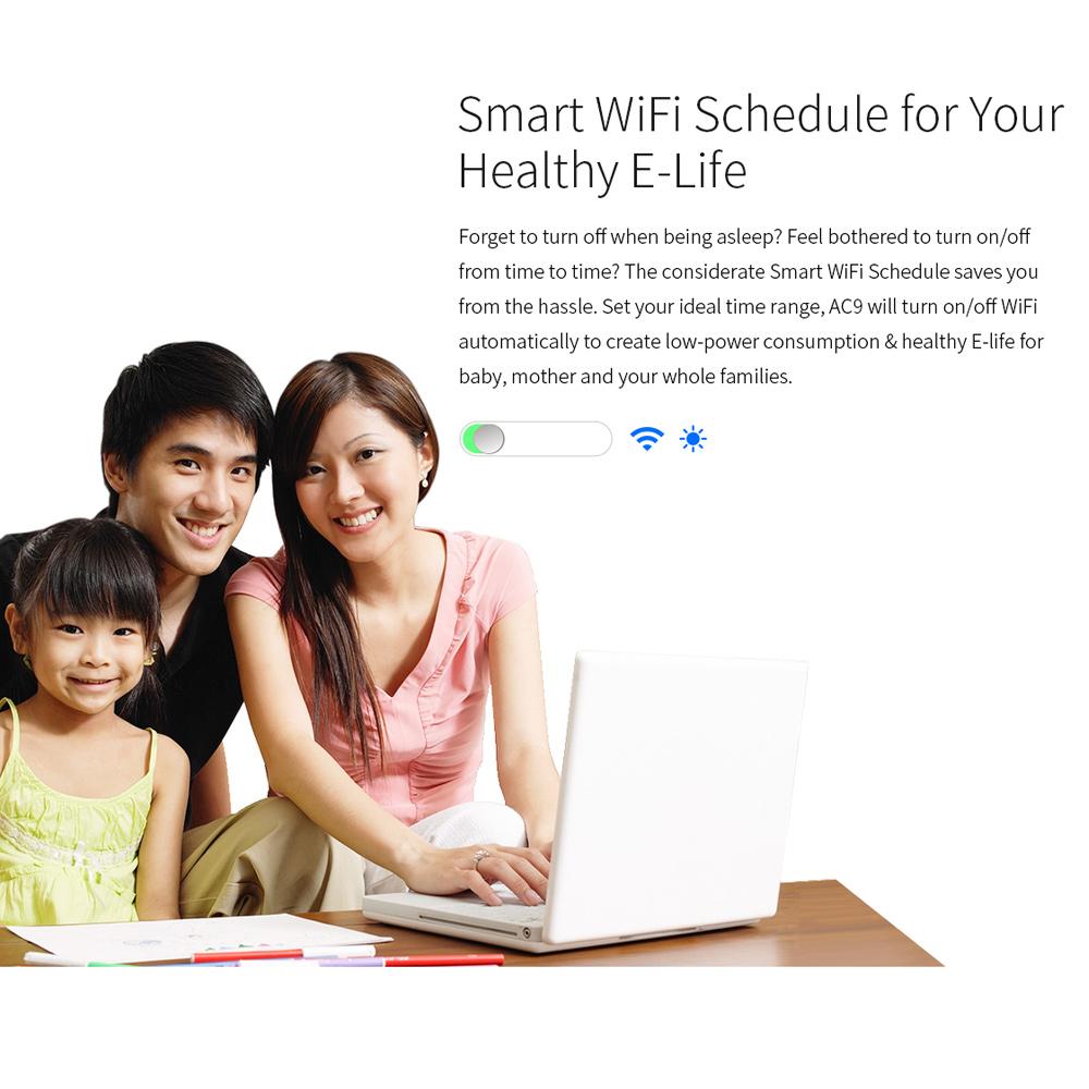Tenda AC9 1200M Smart Dual-Band 802.11AC 2.4G/5G Gigabit-Bieg's Products
