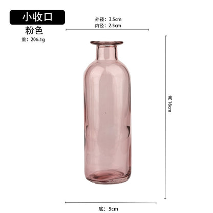 Transparent Glass Dill Vase