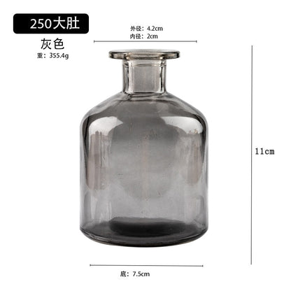 Transparent Glass Dill Vase