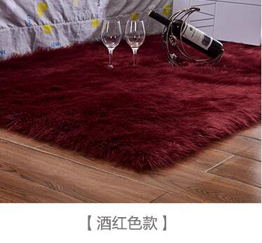 Artificial Wool Fluffy Area Rug