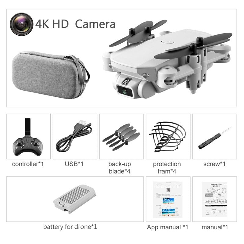 Pocket Drone 4k Quadcopter Foldable Toys for Children-Bieg's Products