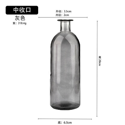 Transparent Glass Dill Vase