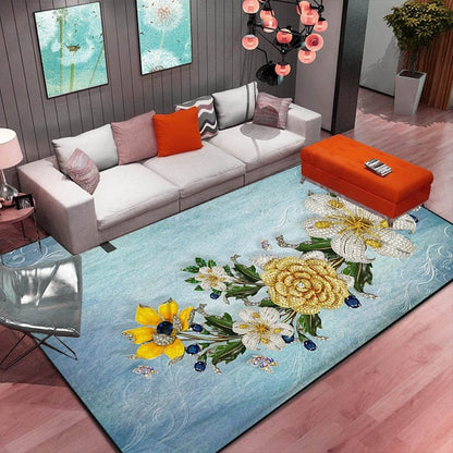 Soft Floor Mat for Living Room & Bedroom