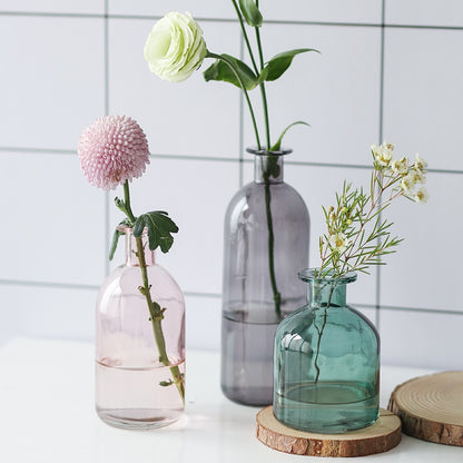 Transparent Glass Dill Vase