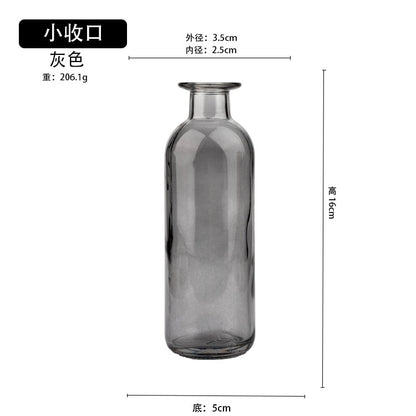 Transparent Glass Dill Vase