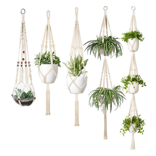 Macrame Plant Hanger Set