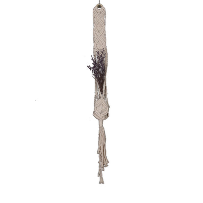 Hand-Woven Cotton Hemp Rope Hanging Basket