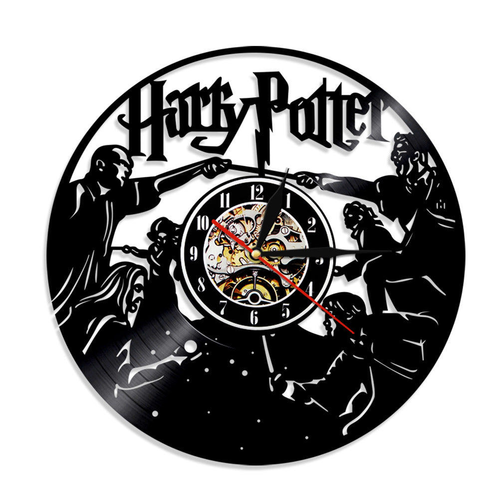 Harry Potter Vinyl Wall Clock with LED Night Light