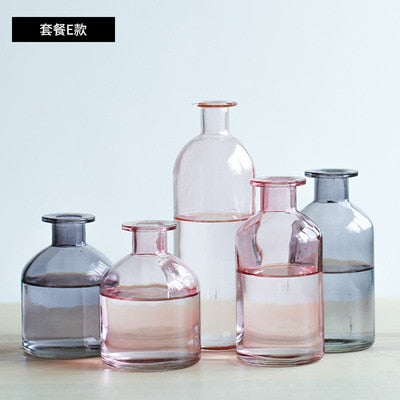Transparent Glass Dill Vase