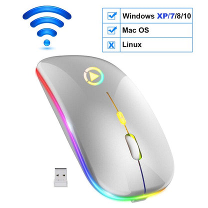 RGB Rechargeable Wireless Mouse-Bieg's Products