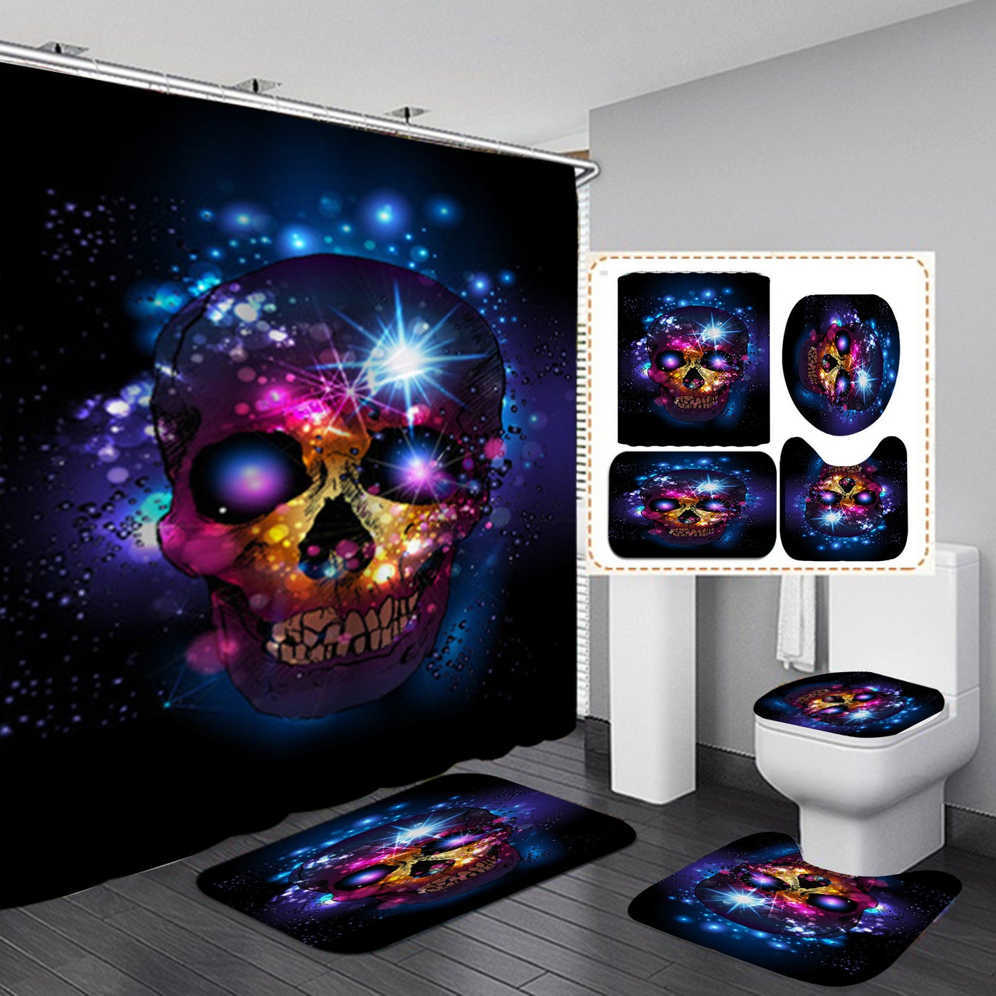 Waterproof Halloween Shower Curtain