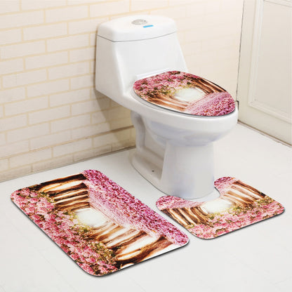European Pink Sakura Tree Bathroom Set