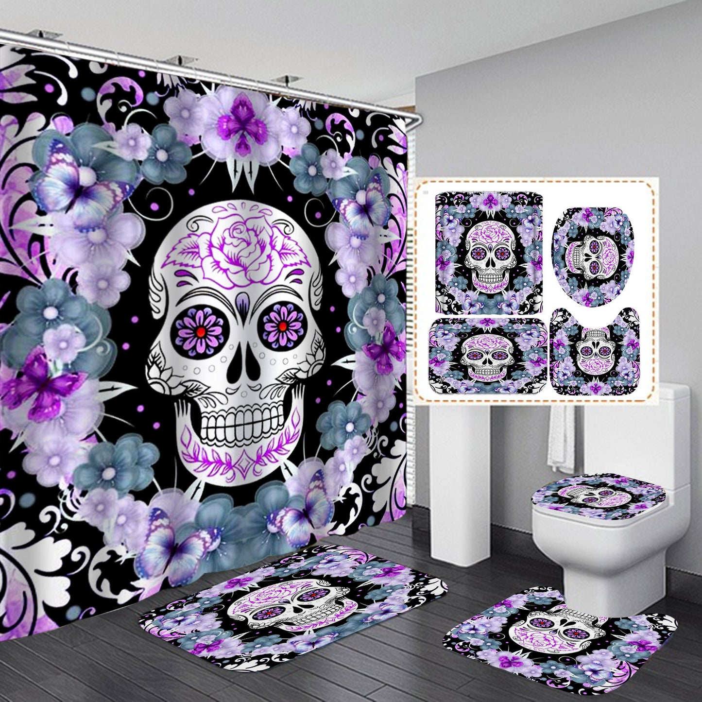 Waterproof Halloween Shower Curtain