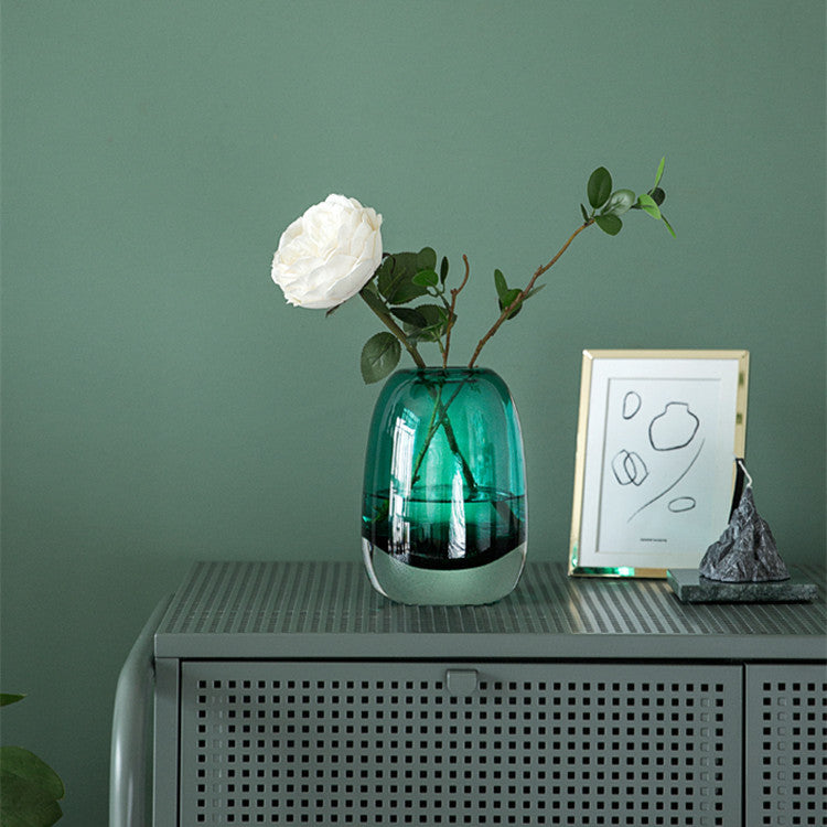 Belgian Light Luxury Glass Vase