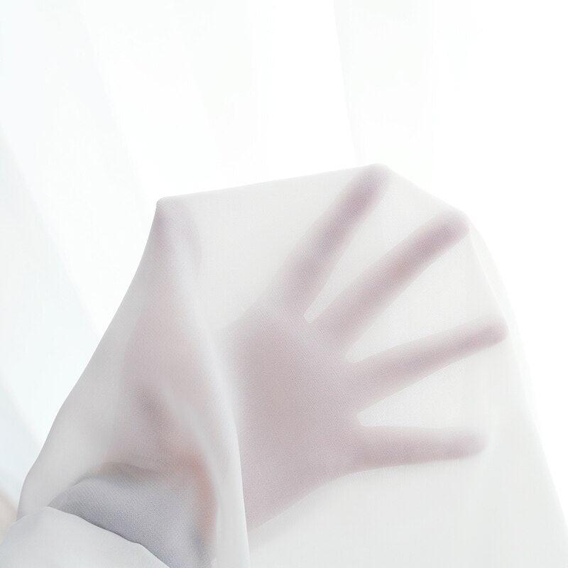 White Tulle Curtains