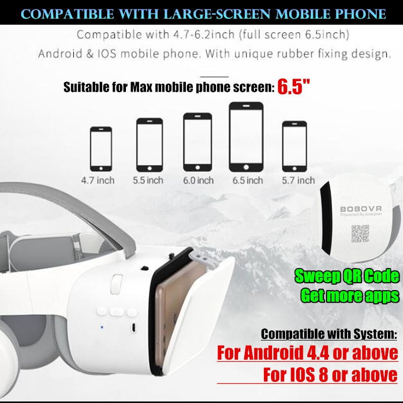 BOBO VR Z6 Bluetooth 3D Virtual Reality headset-Bieg's Products