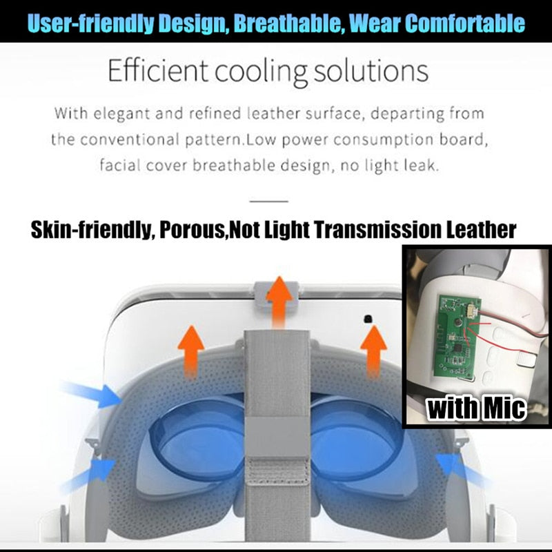 BOBO VR Z6 Bluetooth 3D Virtual Reality headset-Bieg's Products