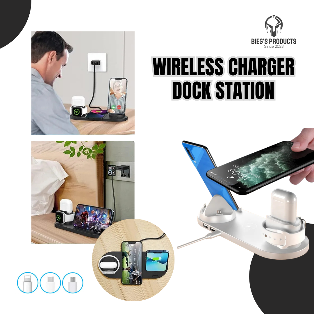 Wireless Charger Dock Station for iPhone